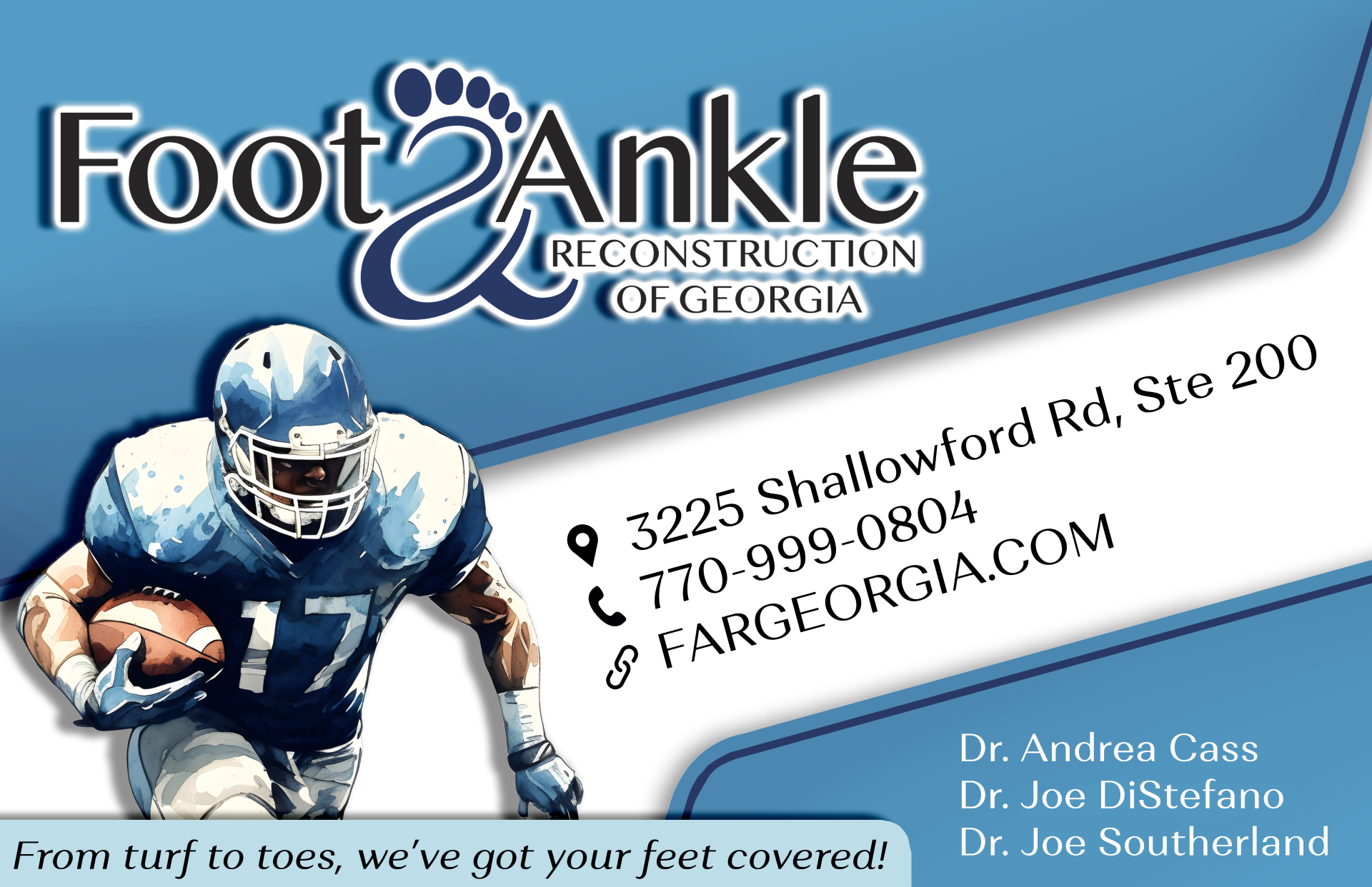 Foot &amp; Ankle half page and banner